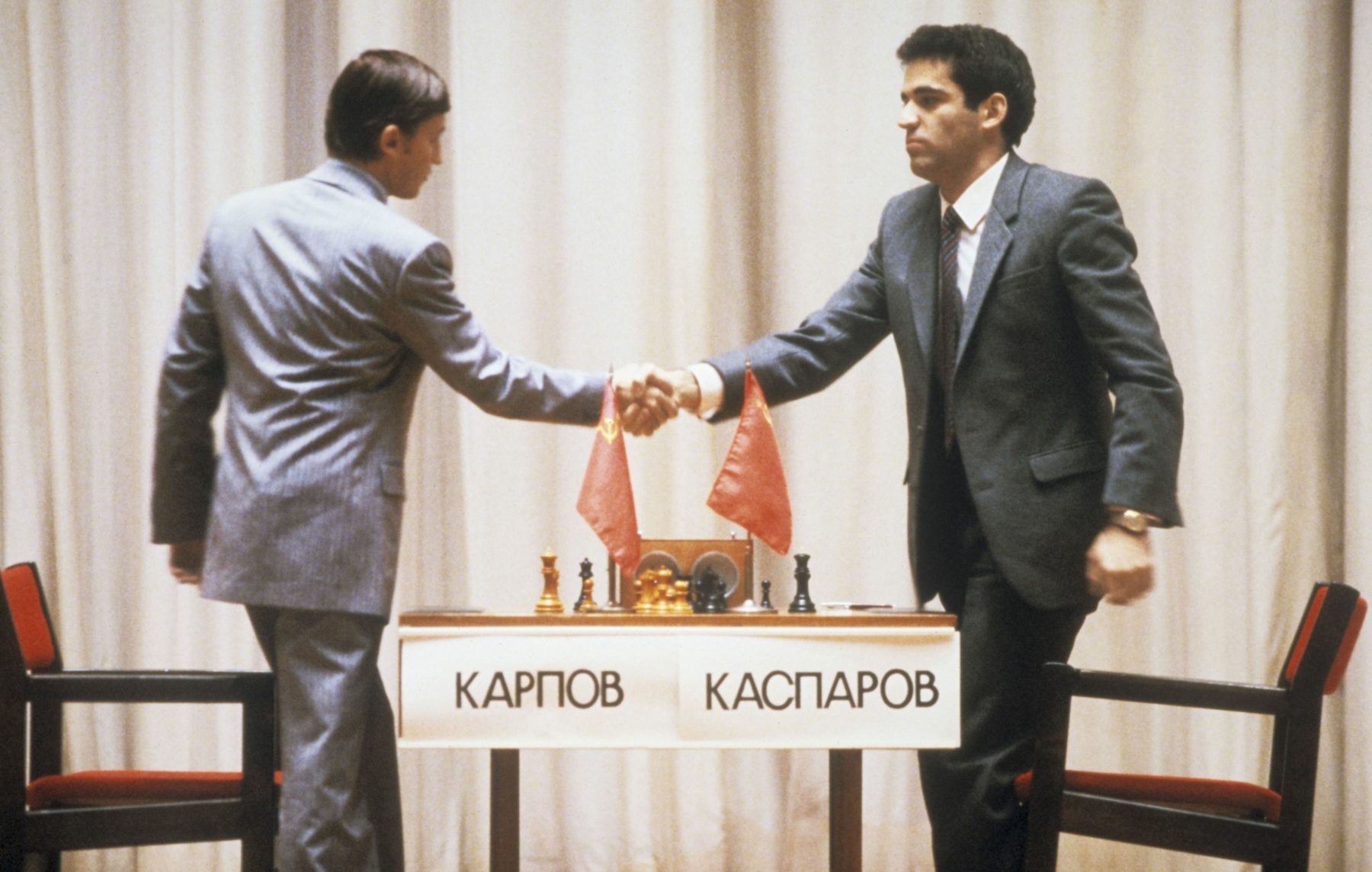 Kasparov with karpov